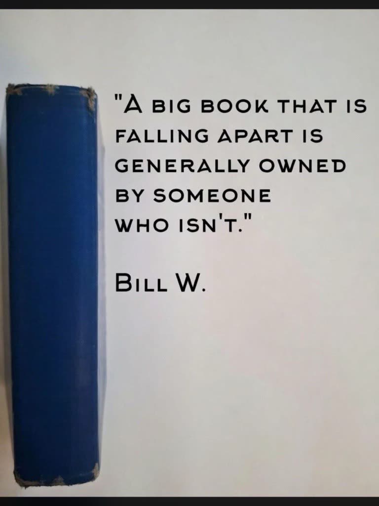 A worn Big Book