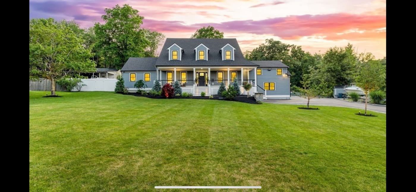 The house at golden hour